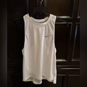 Nike Dri-Fit White Athletic Tank Top